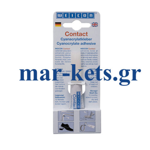 WEICON Contact VA100 Πανίσχυρη κυανοακρυλική κόλλα στιγμής
