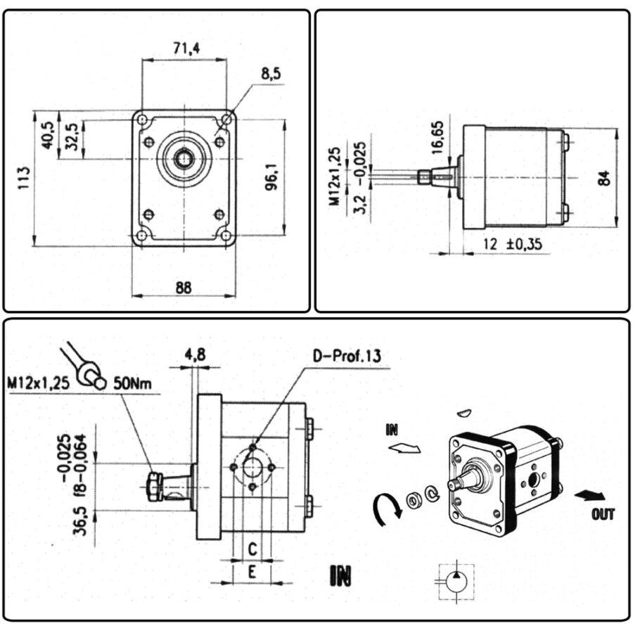 Αντλία υδραυλικού (τρόμπα) Fiat–Case I.H.–Ford–New Holland - Image 3