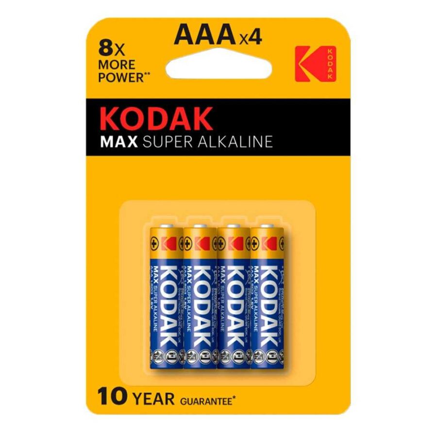 Kodak Max Alkaline AAA 4