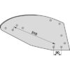 Kverneland 6, 7, 8, 9, 28 - Φτερό 12" 780mm δεξί BELLOTA
