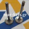 Βαλβίδες εισαγωγής+εξαγωγής RUGGERINI RD180, RD181, RD188, RD200, RD201, RD208, RD218, RF80, RF81, RF88