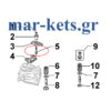 Βαλβίδων ρεγουλατόροι για κοκοράκια LOMBARDINI 15LD225, 15LD315, 15LD350, 15LD350 Ecowind