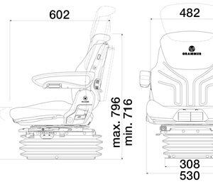 Κάθισμα GRAMMER MAXIMO COMFORT PLUS