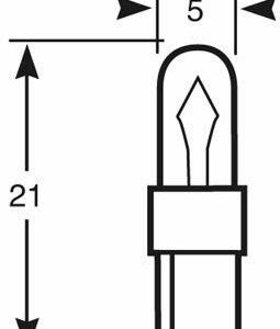 Λάμπα 12V 1,2W W2x4,6d TRIFA