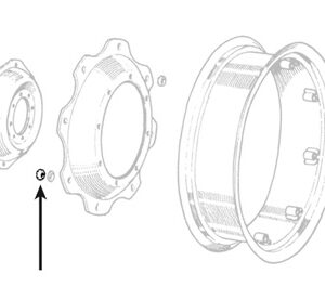 Παξιμάδι οπίσθιας ζάντας Massey Ferguson-Case IH-JCB